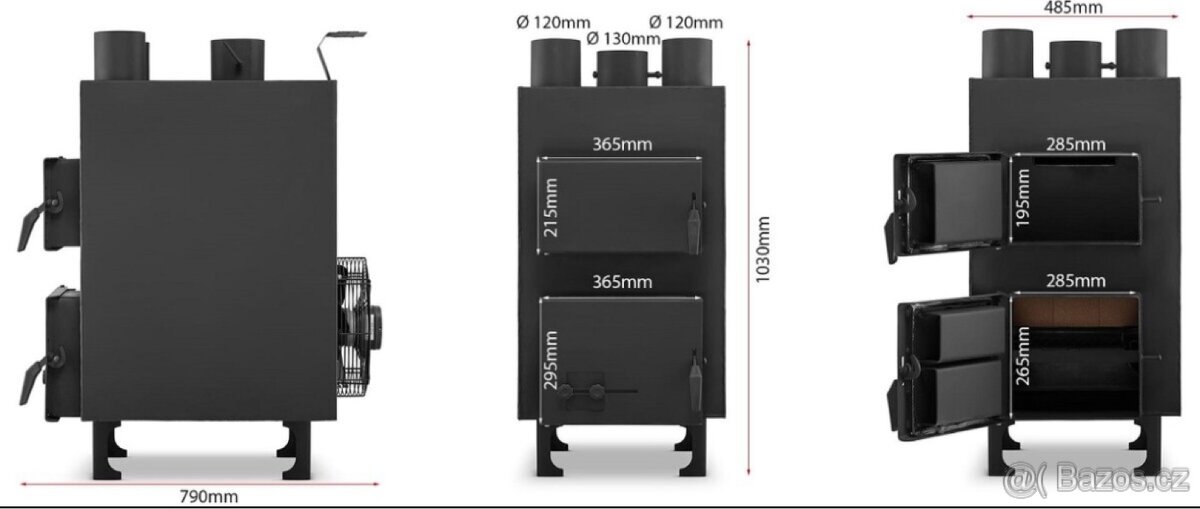 Horkovzdušná kamna 15 kW - 2