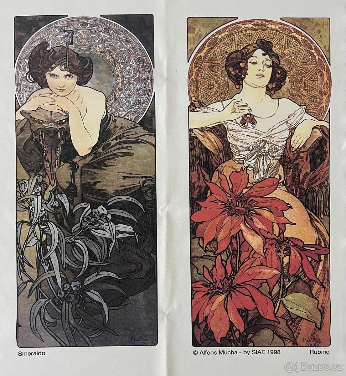 Bavlněný panel Alfons Mucha - 2