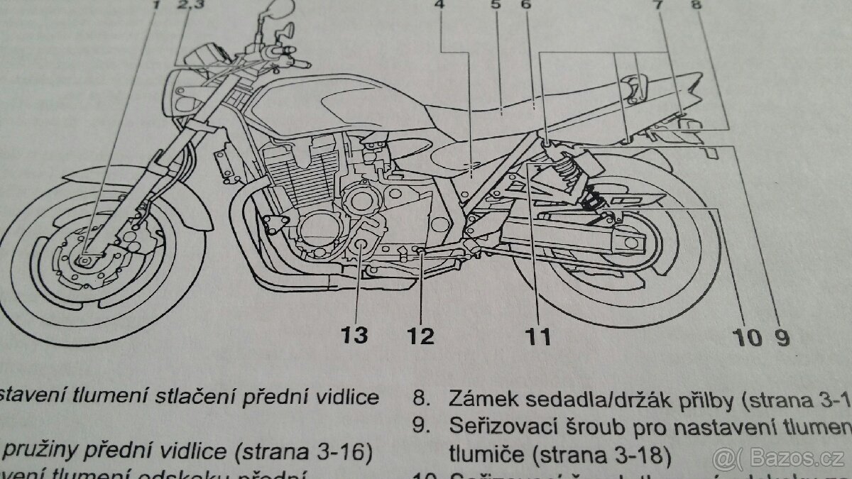 Yamaha XJR 1300 - manuál - 2