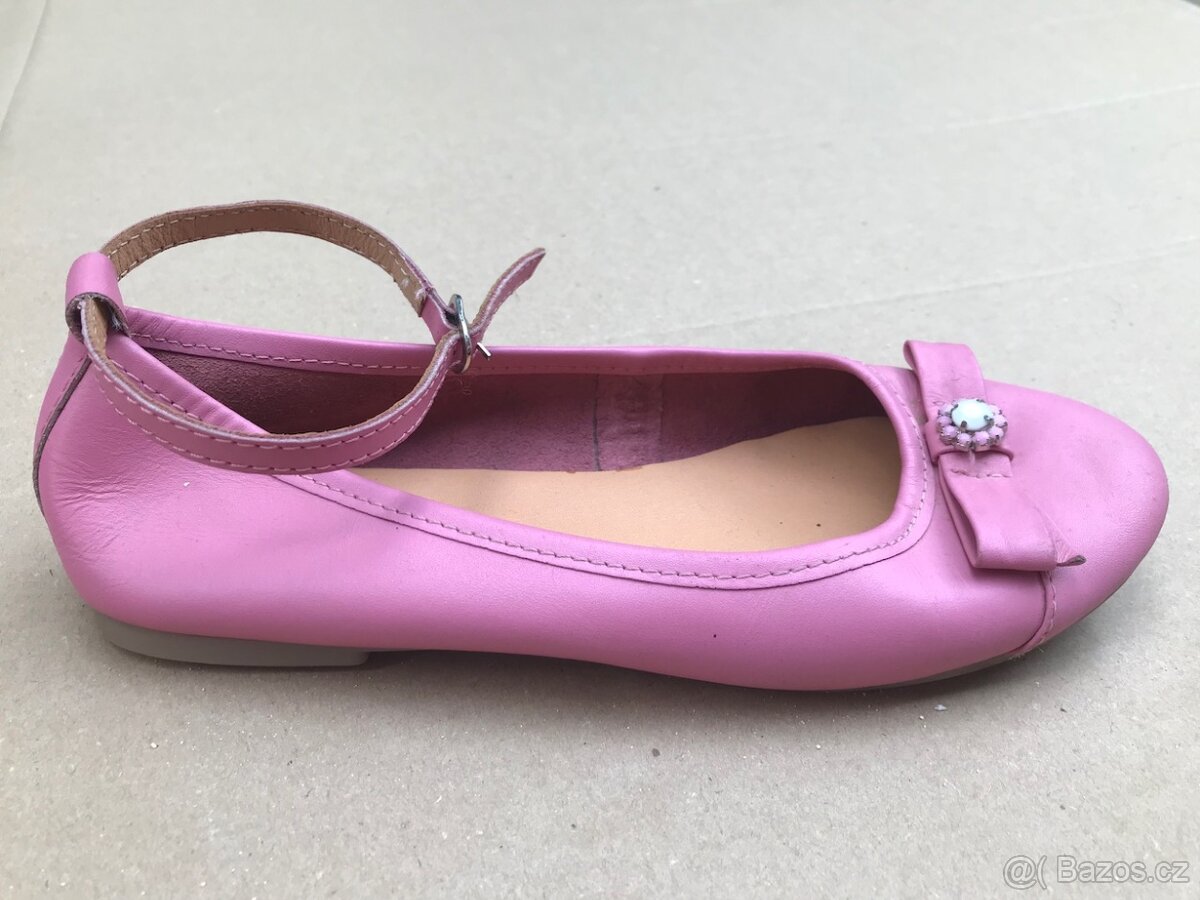 Dívčí baleríny kožené Baťa 36 - 2
