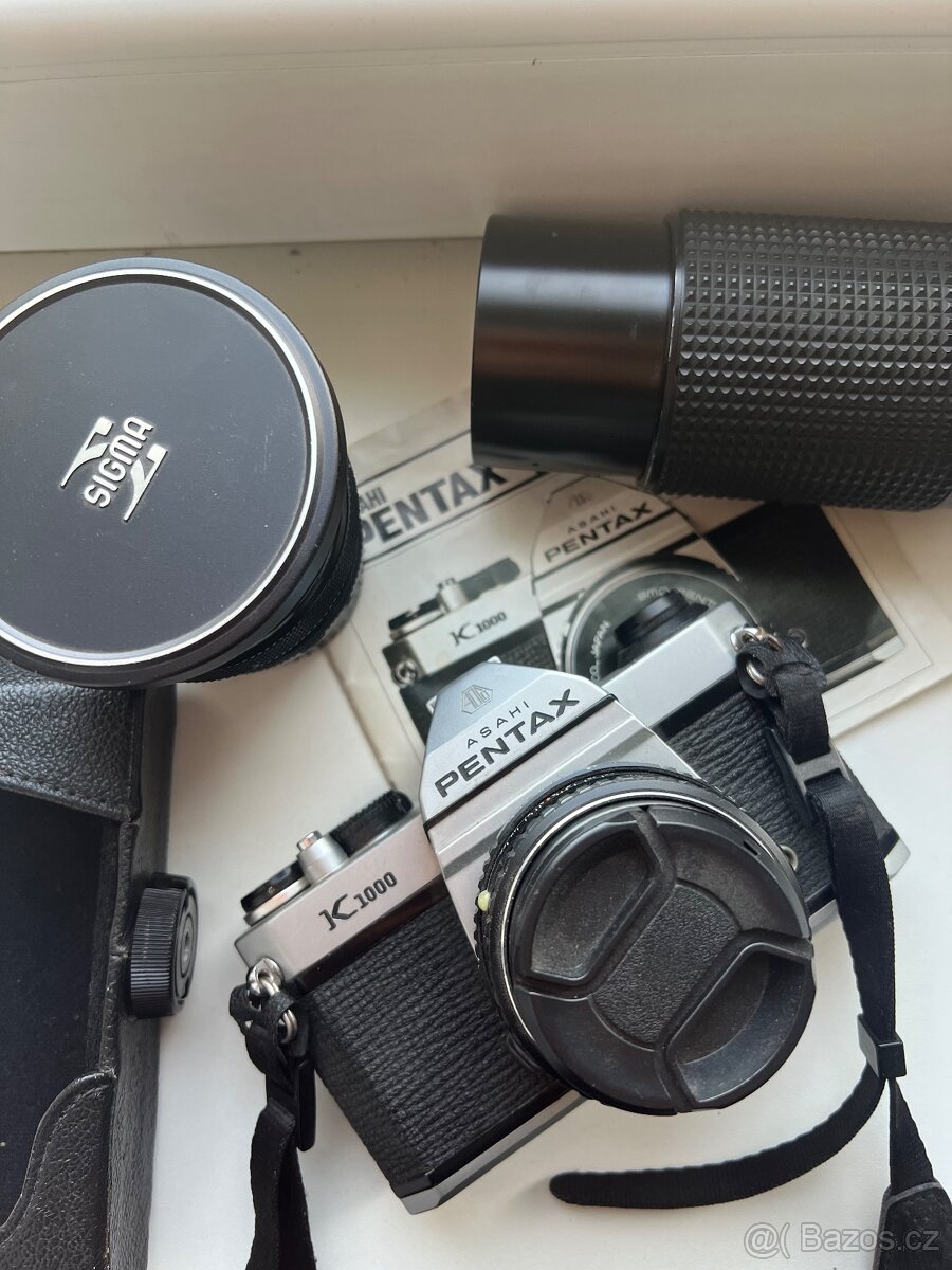 Pentax K1000 - zajímavý set - 2