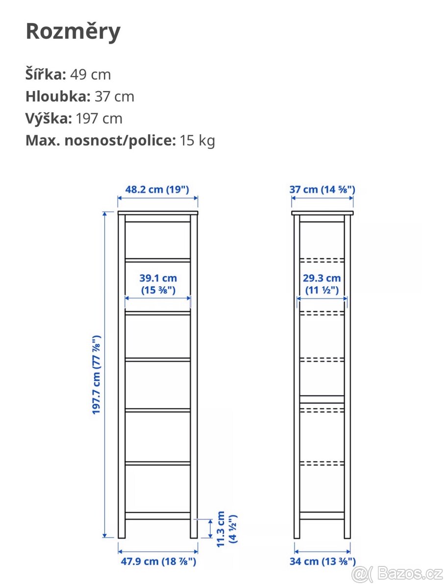 Knihovna IKEA Hemnes - 2