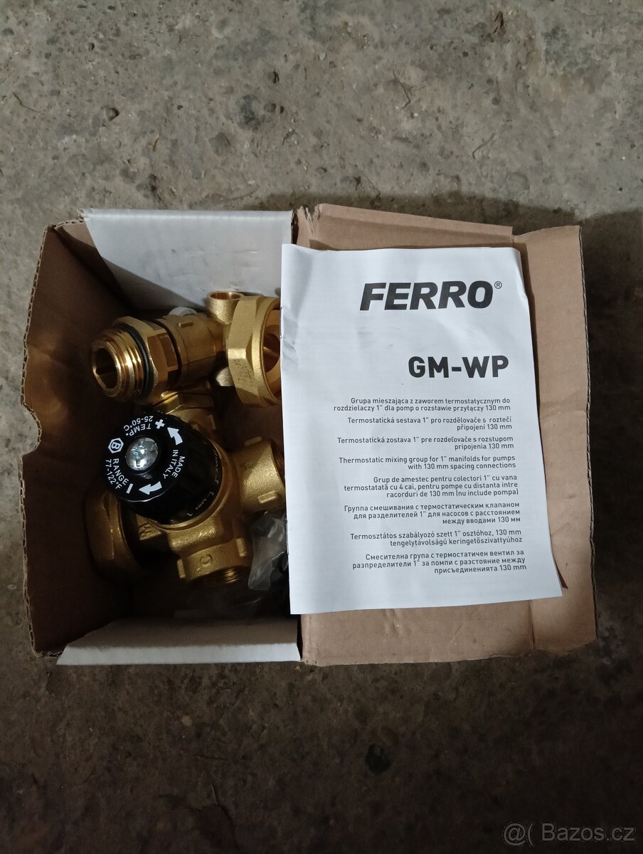 Sestava pro rozdělovač 1" bez čerpadla GM-WP - 2