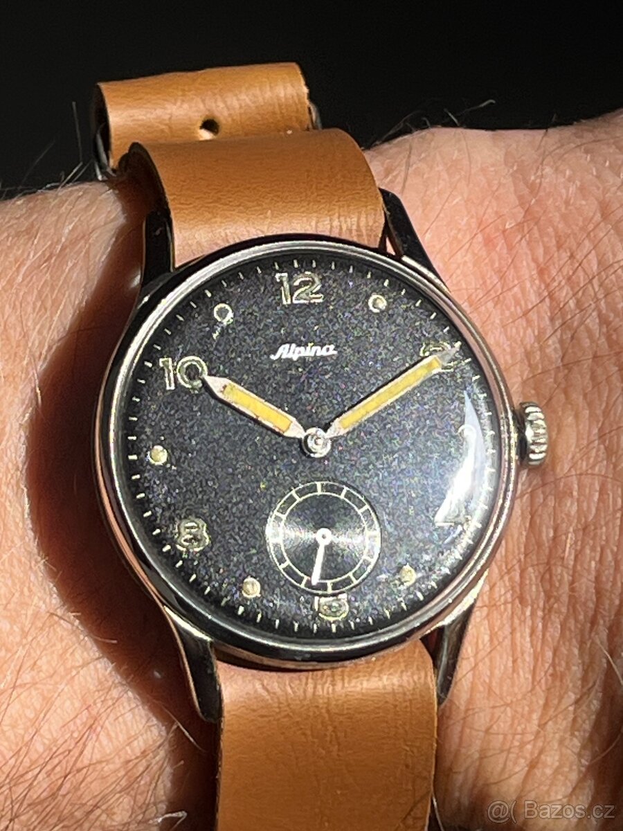 Vojenske hodinky Alpina / top cerny ciselnik 🤩 - 2