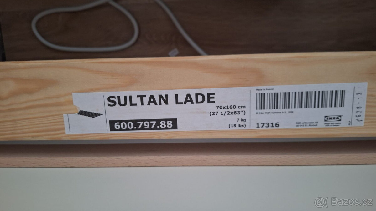 Dětská postel Ikea + rošt + matrace 160 x 70 - 2