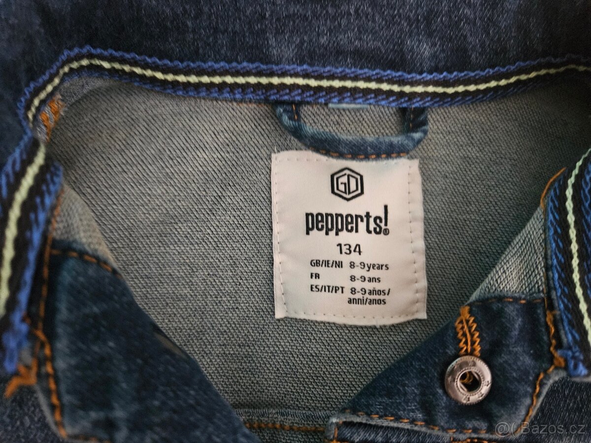 Dívčí riflová bunda Pepperts, vel. 134 - 2