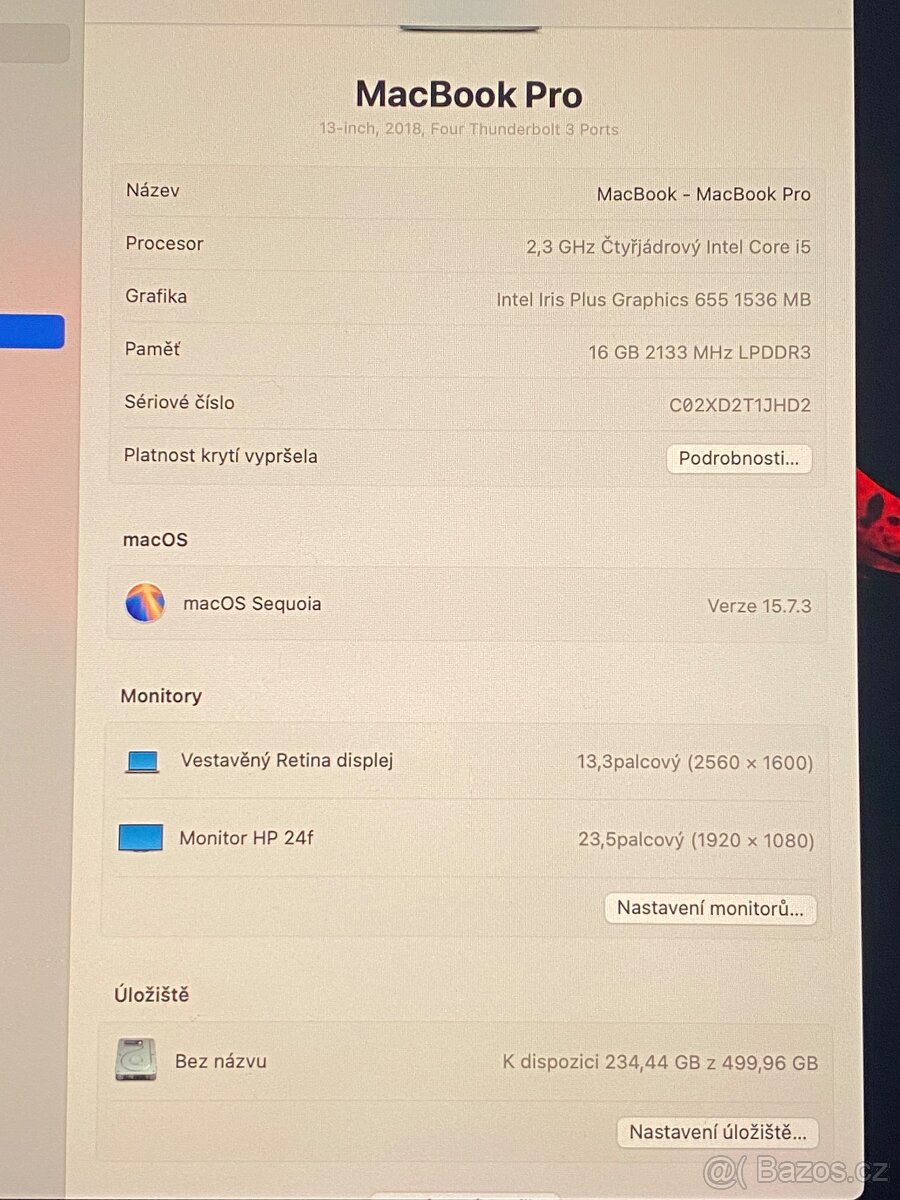 MacBook Pro 13, 2018, 16GB, 512GB, TouchBar - 2
