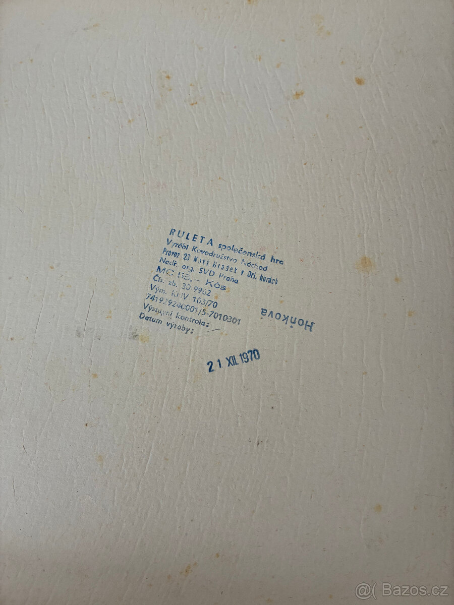 Ruleta hra z roku 1970 - 2
