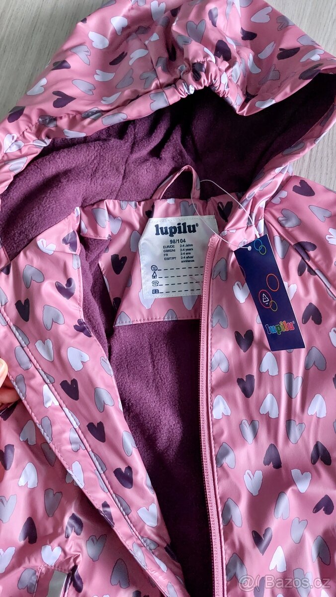 Nová pogumovaná bunda vel. 98/104 - 2