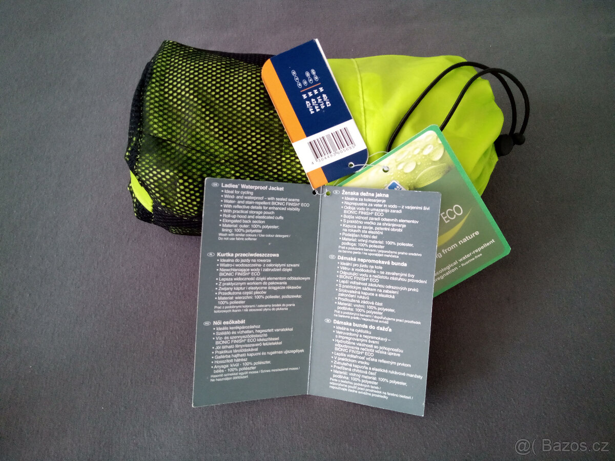 Skládací nová dámská nepromokavá bunda Crivit vel. M (40/42) - 2