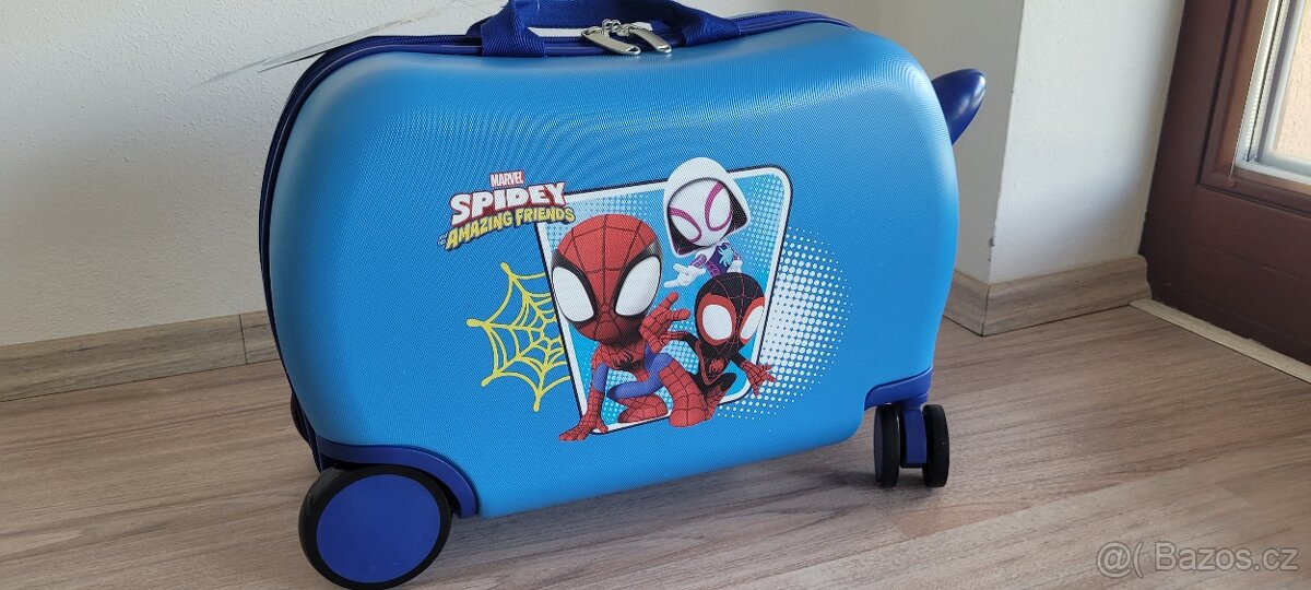 Dětský kufřík na kolečkách - odražedlo - Marvel Spidey Amazi - 2