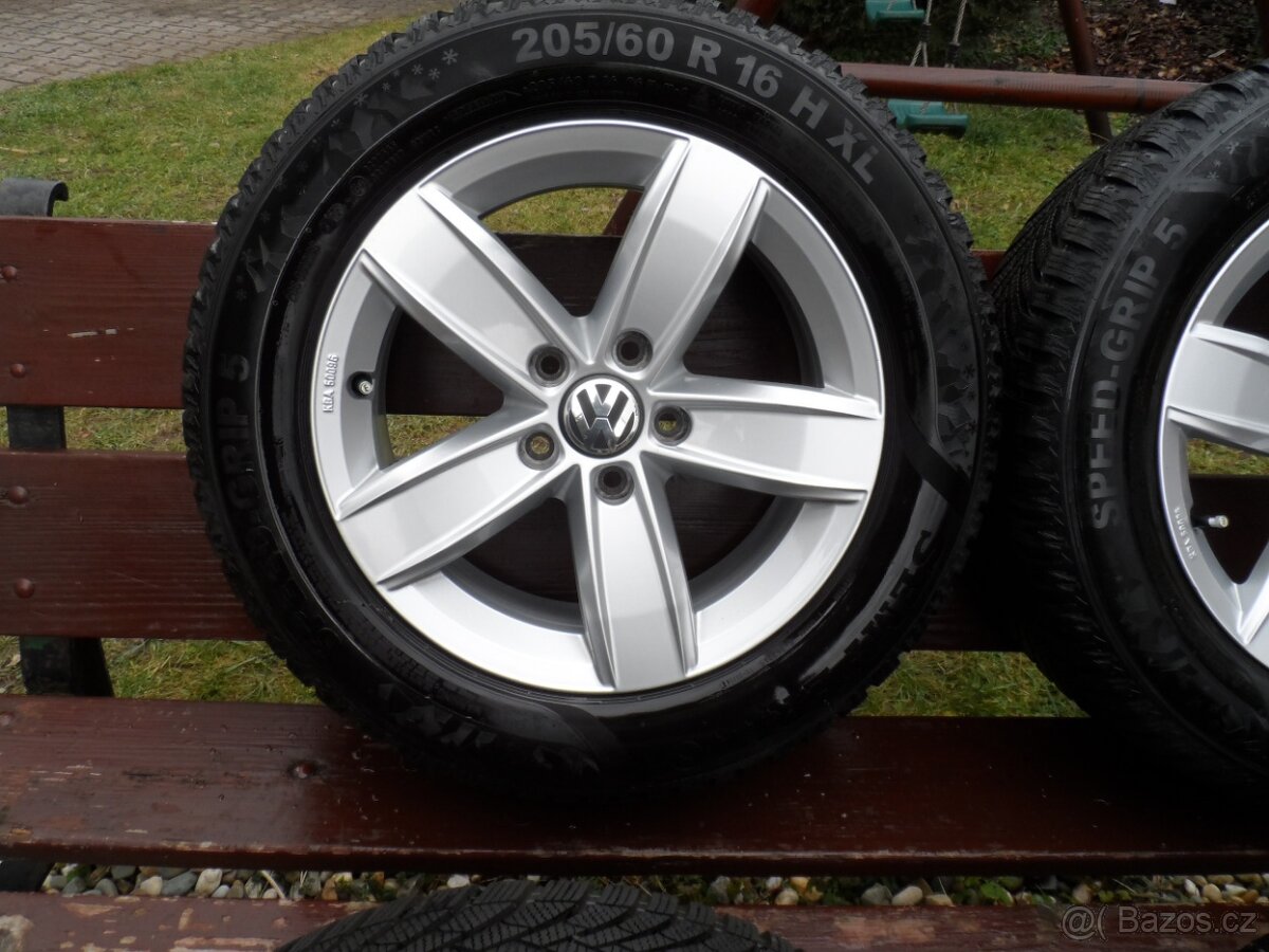 Originál Alu Kola +Zimní Pneu, 205/60/16 5X112 ET 33 - 2