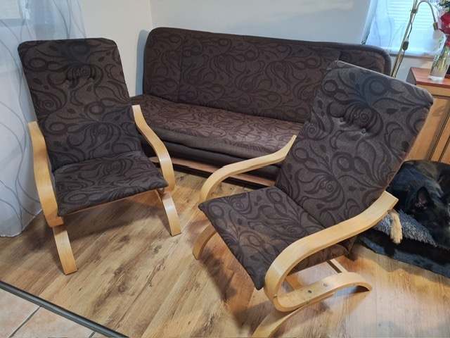 Rozkládací sedací souprava s křesly - 2