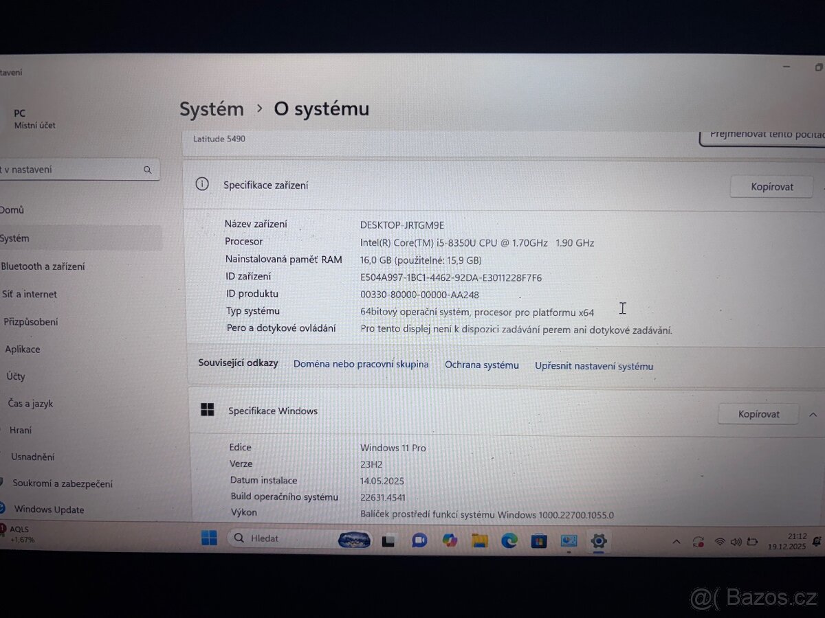 Dell Latitude 5490 – i5 / 16GB / 512GB NVMe / FHD / Win11 - 2