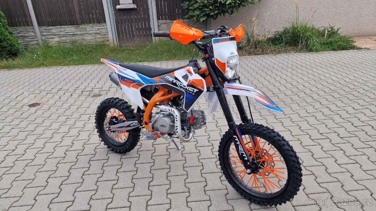 Pitbike DT125 17/14, světlo, el startér, řazení s - 2