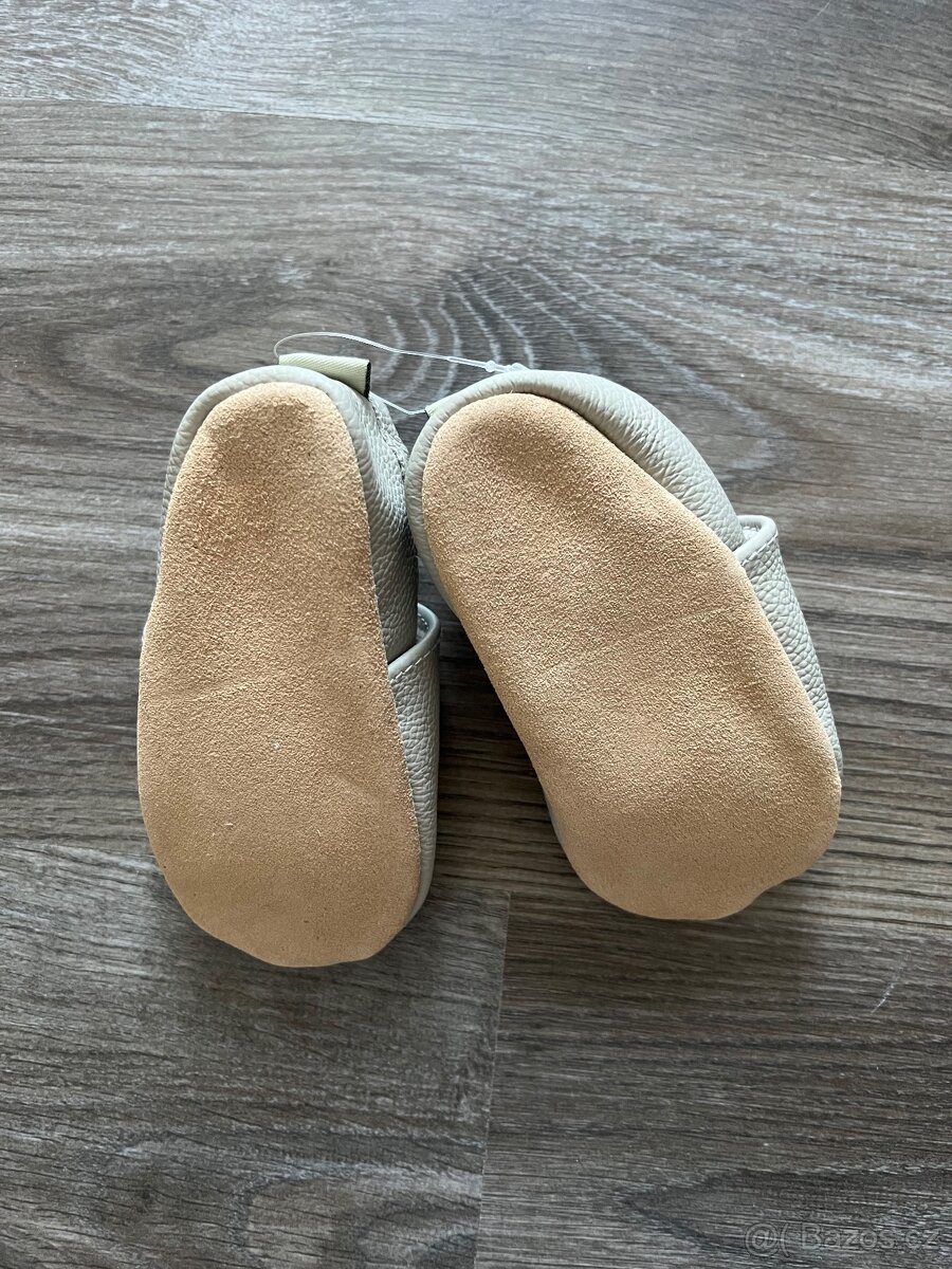 Nové Dětské kožené capáčky / boty pro miminko nazouvací - 2