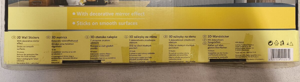 Sada zrcadlových motýlků - 2