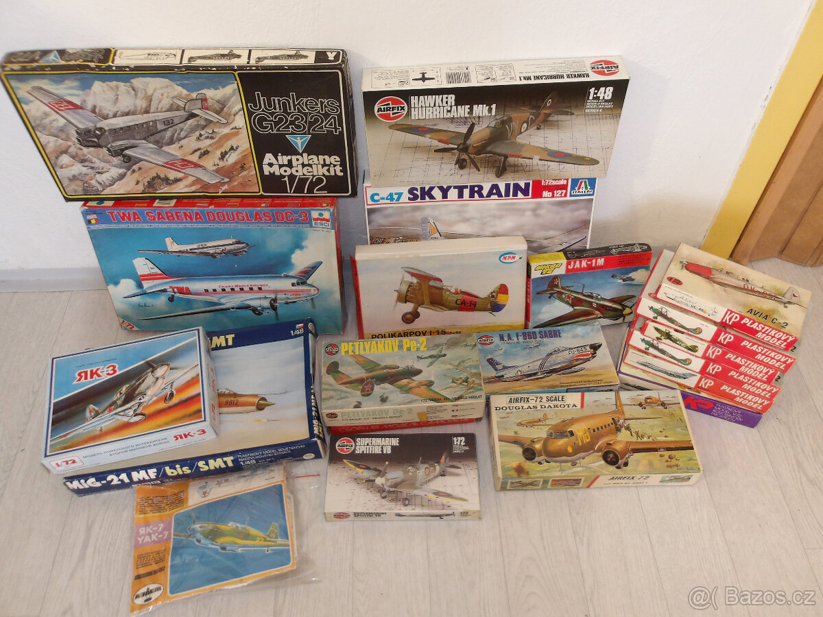 Plastik. modely Letadel - 2