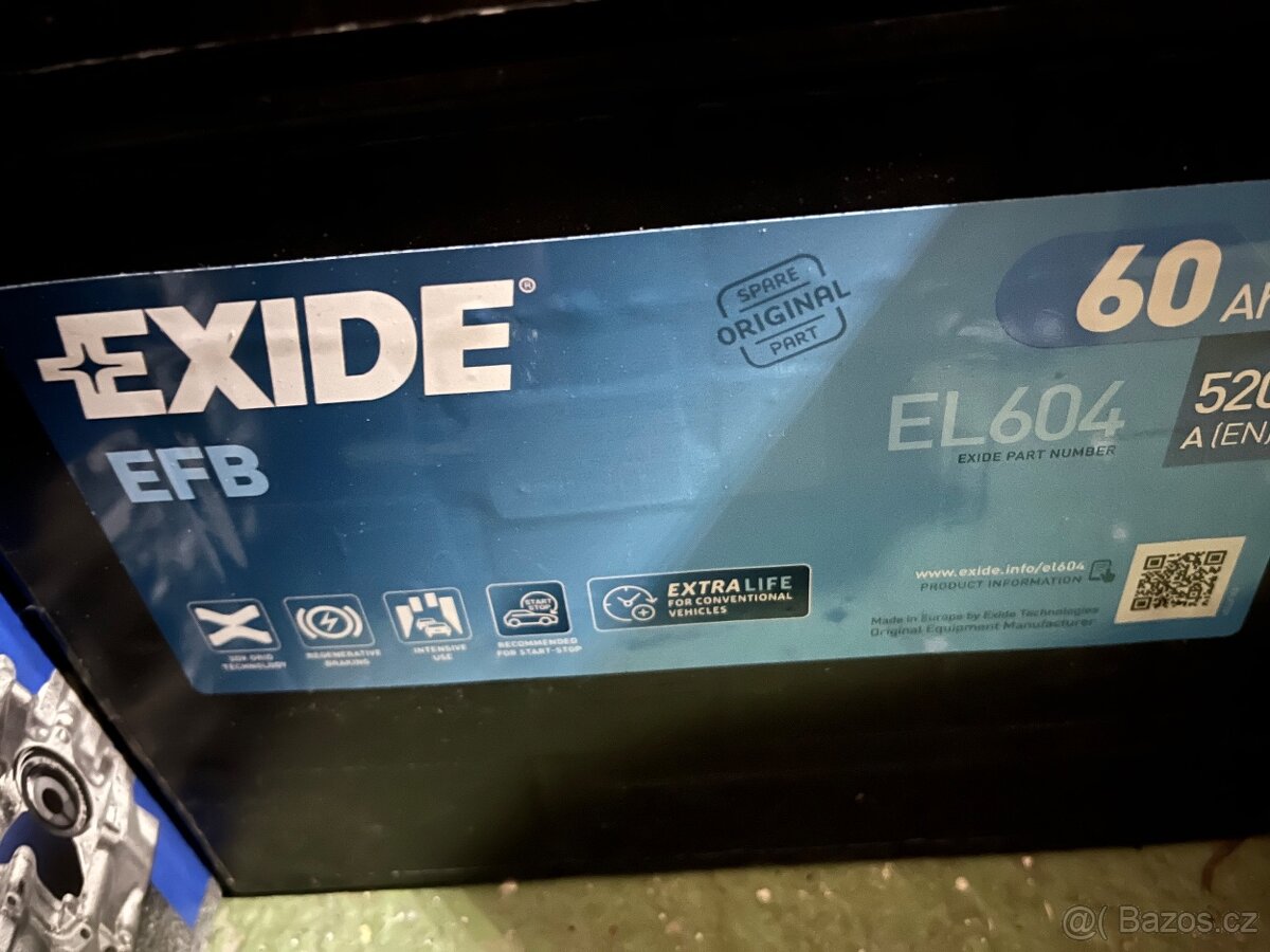 Autobaterie EXIDE EFB EL604 60AH Mazda CX-5 - 2