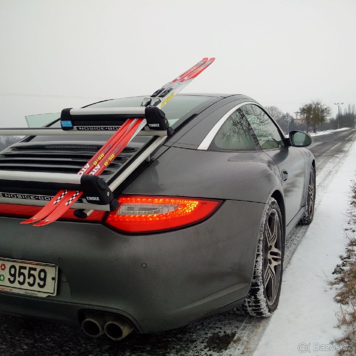 Porsche 911, Targa 997.1, 997.2 střešní nosič na kola, lyže - 2