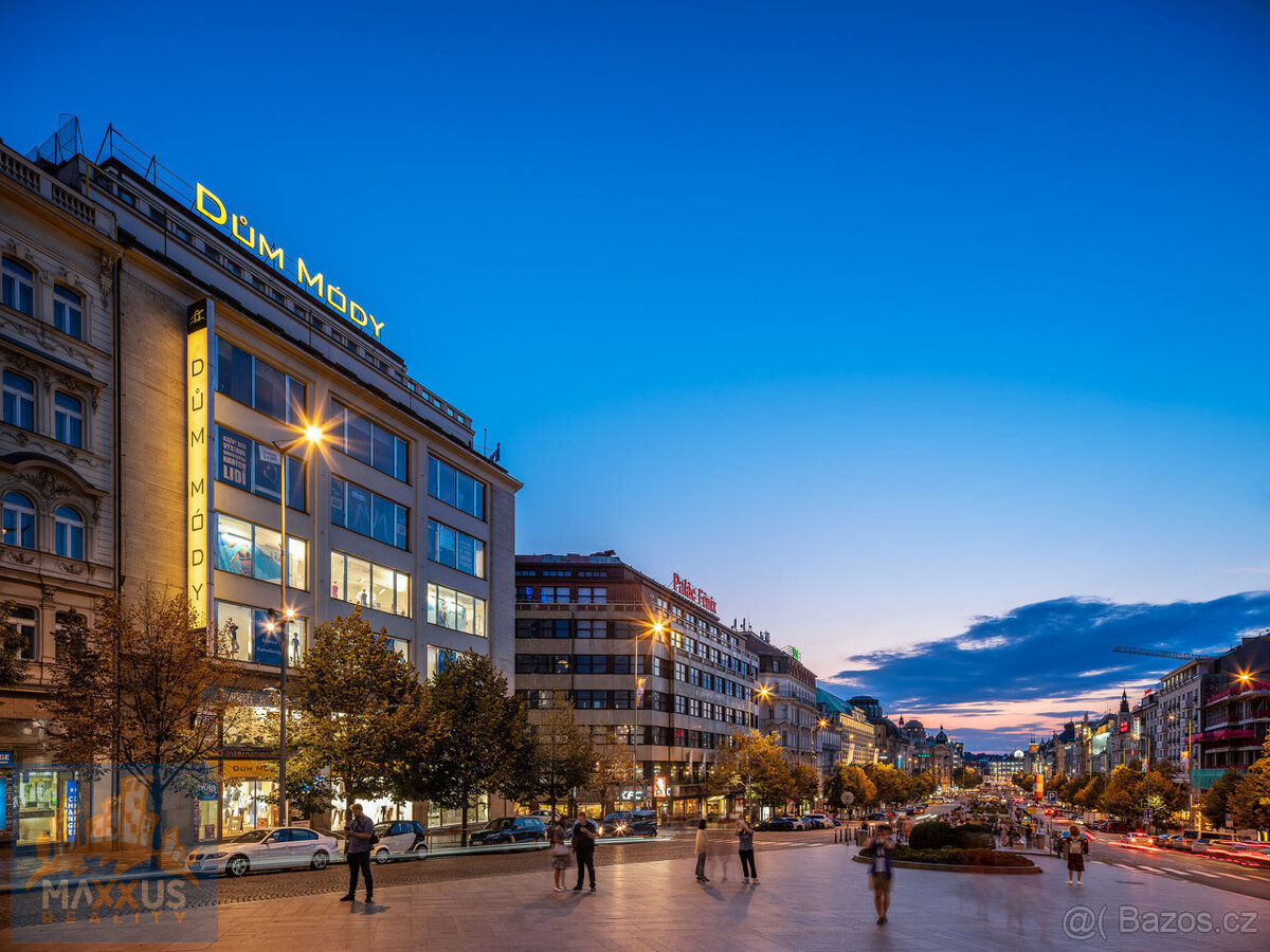 Pronájem obchodních prostor s výlohou (50 m2), Václavské nám - 2