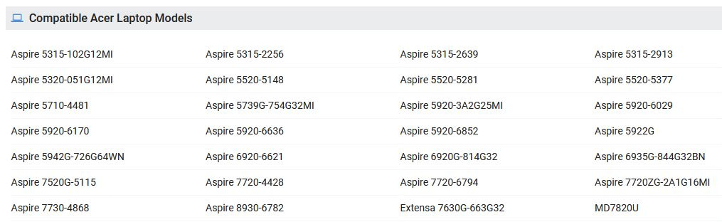 baterie AS07B41 pro notebooky Acer 5520,5920,6920 (2hod) - 2