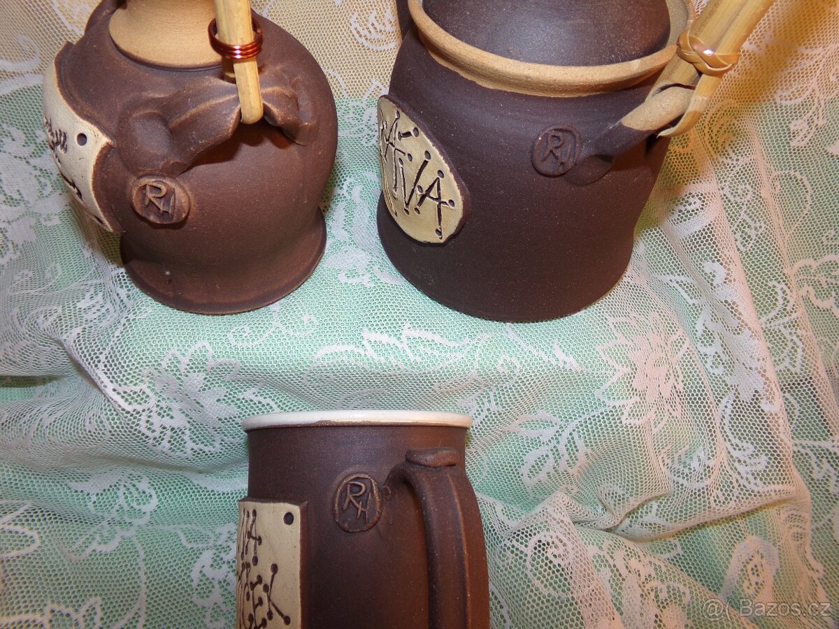 KERAMICKÁ KANVIČKA NA KÁVU, ALKOHOL, ŠÁLKA NA ČAJ - 2