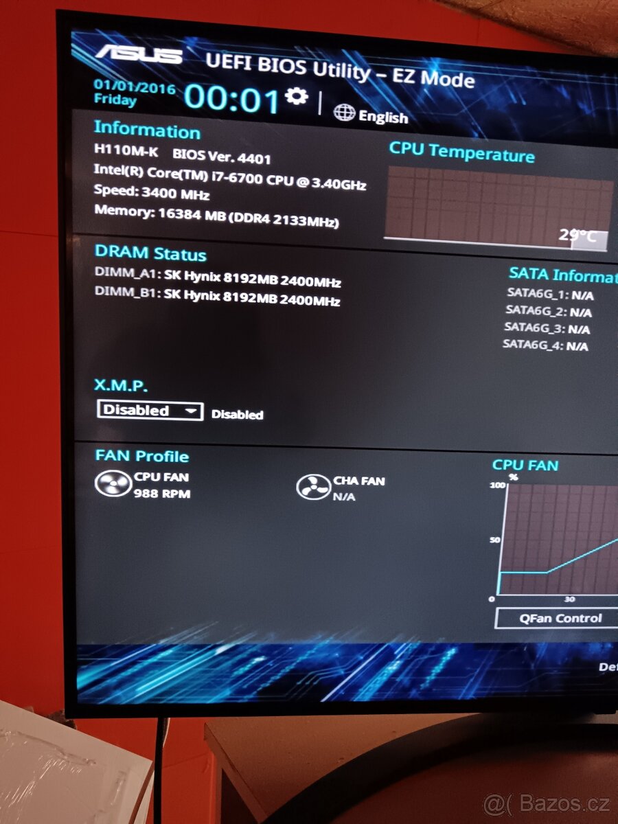 Základní deska + procesor i7 + 16GB RAM DDR4 - 2