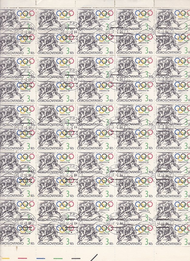 Ražené ČSSR kat.č. 2630 - tiskový list - 2