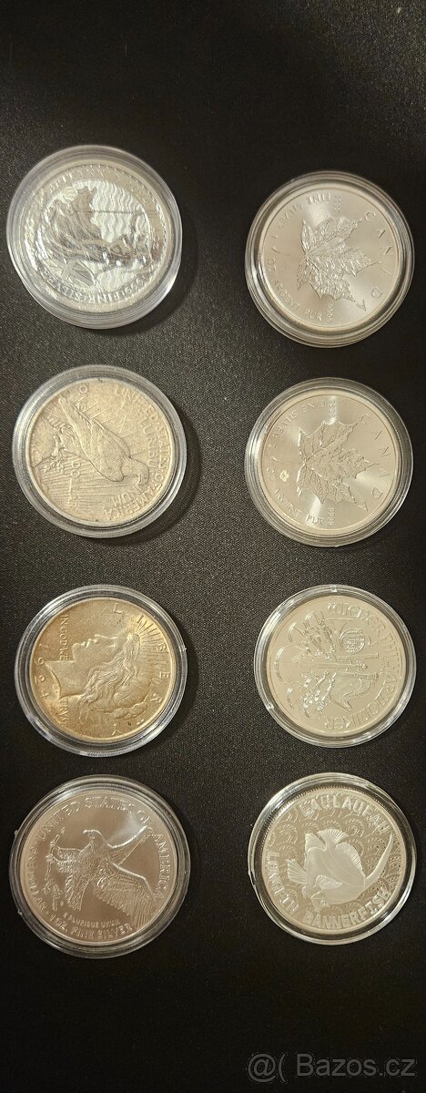 Stribrne mince - 2
