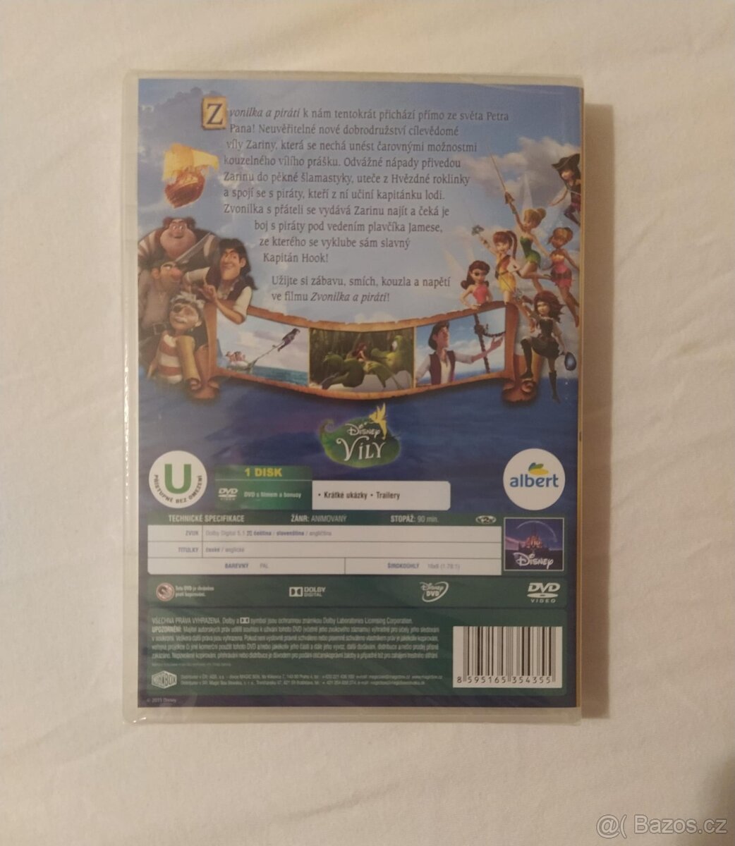 Dětské DVD od Disney - nové - Zvonilka - 2