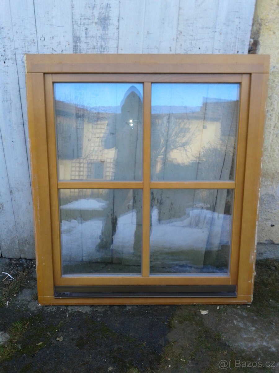 5 kusů - Dřevěné okno 111 x 123 cm - 2