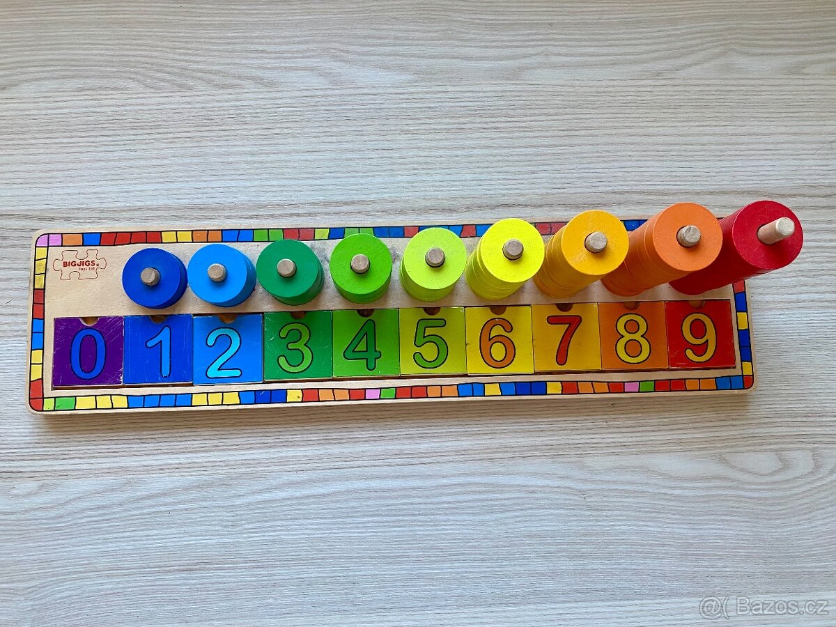 Prodám didaktickou desku s čísly - Bigjigs - 2