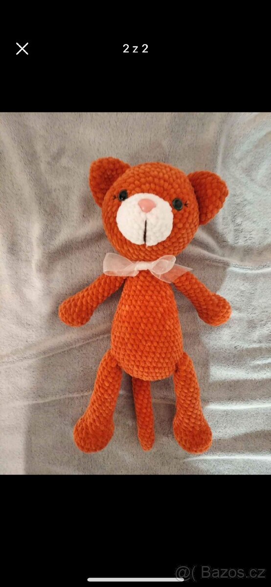 Ručně háčkovaná kočička, nová - 2