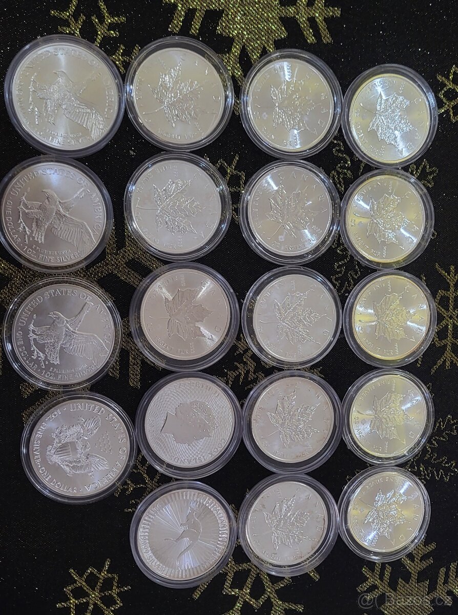Uncové mince stříbro - 2