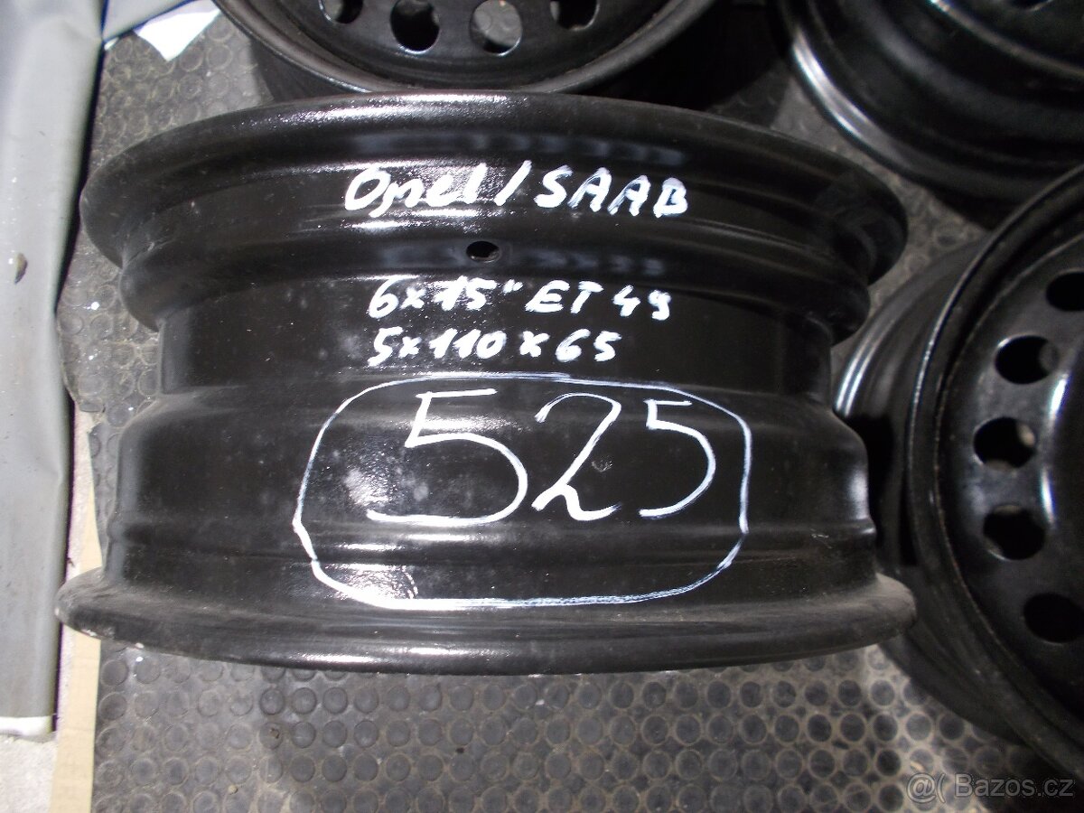 Ocelové disky 15" Opel / SAAB - 2