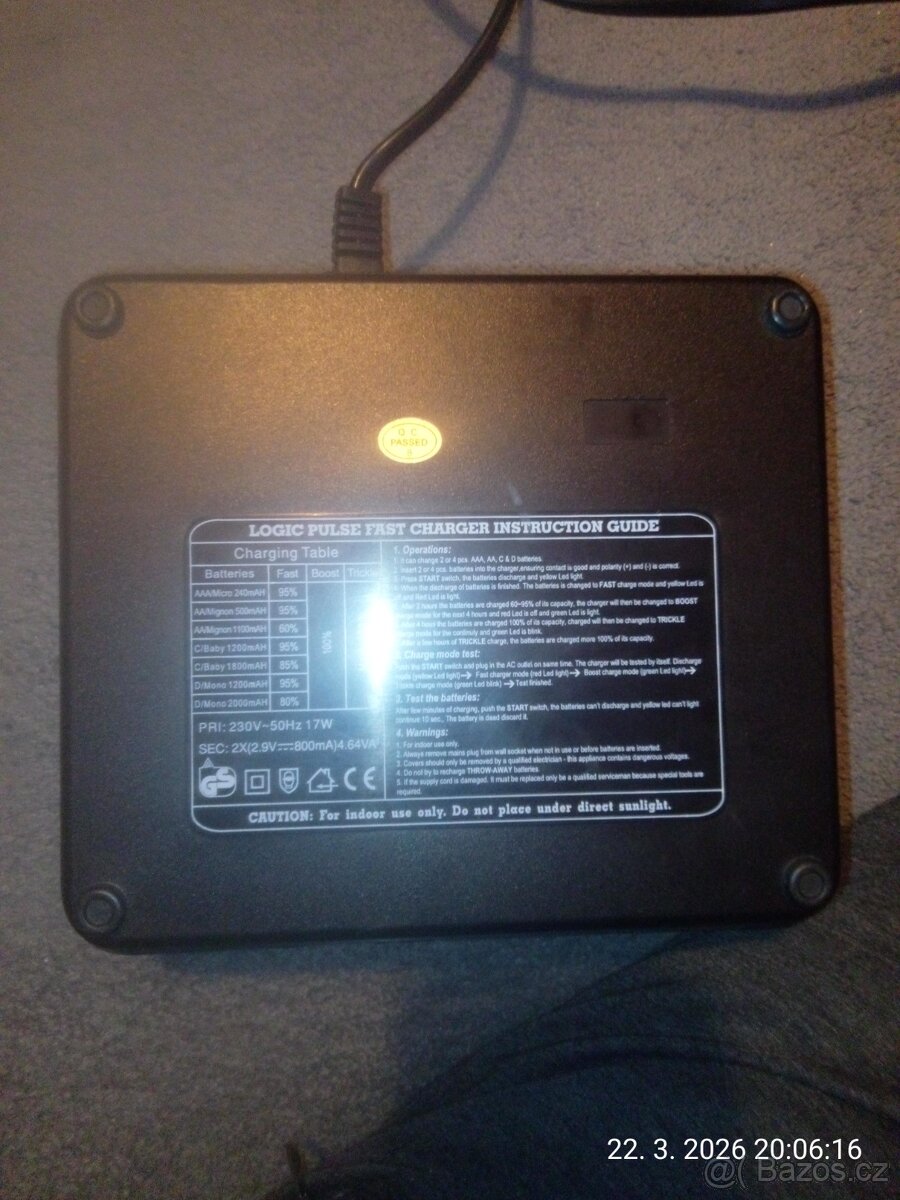 Rychlonabijećka baterii - 2