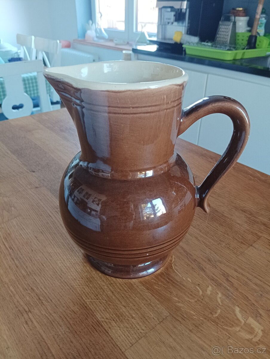 KERAMICKÝ GLAZOVANÝ DŽBÁN - 2