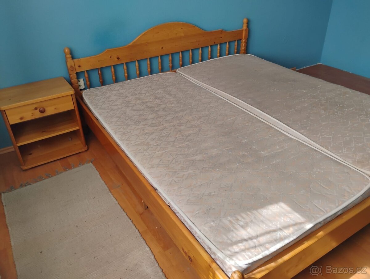 PRODÁM POSTEL MASIV BOROVICE - 2