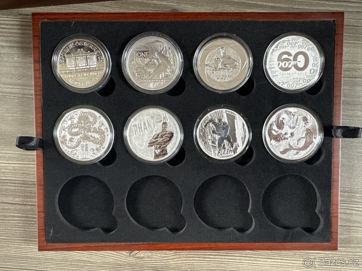 Malé plato pro 500,- stříbrné mince ČNB v kapsli 45mm - 2