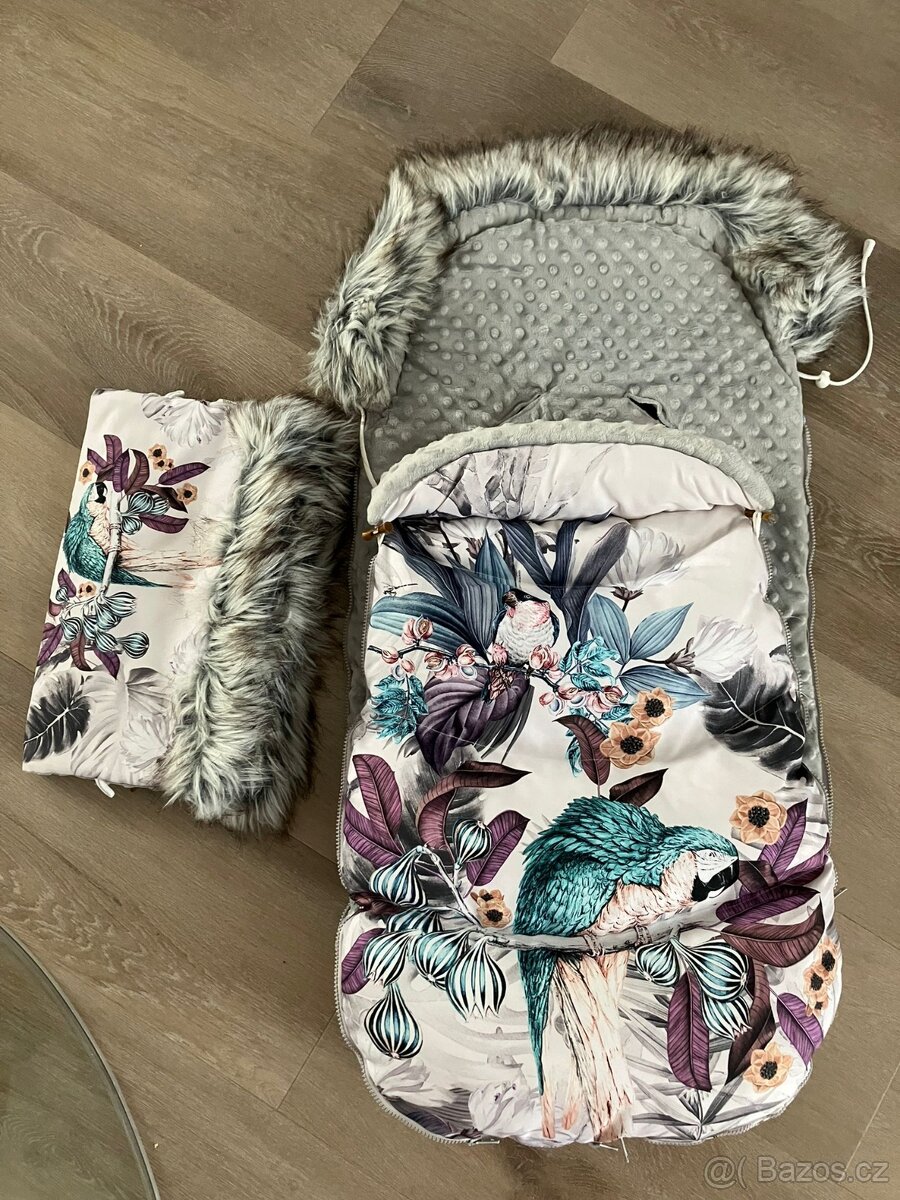 Zimní fusak + rukávník (ruční výroba) - 2