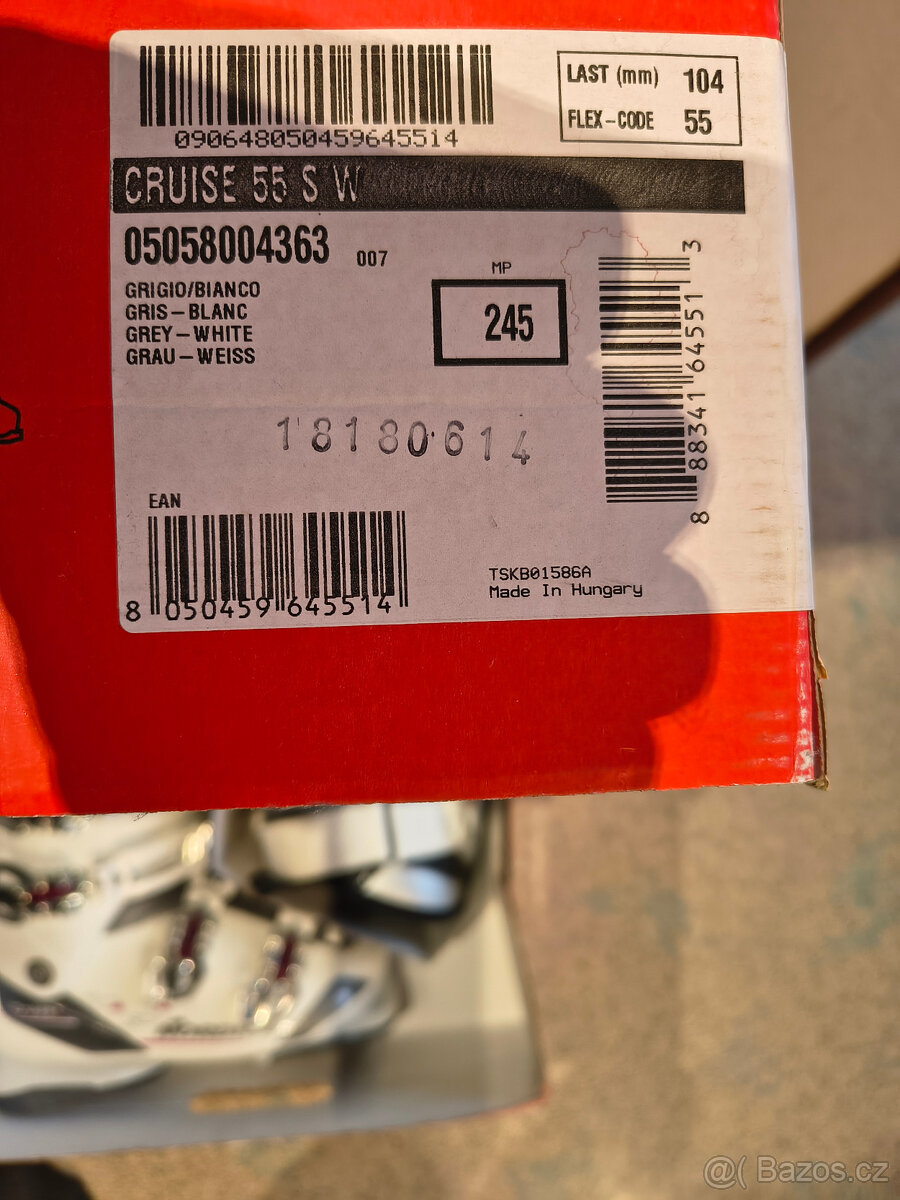 Lyžáky dámské bílé NORDICA vel.245 - 2