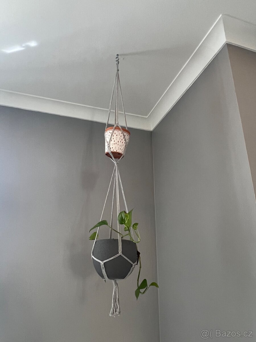 Makrame závěsy na květiny - 2