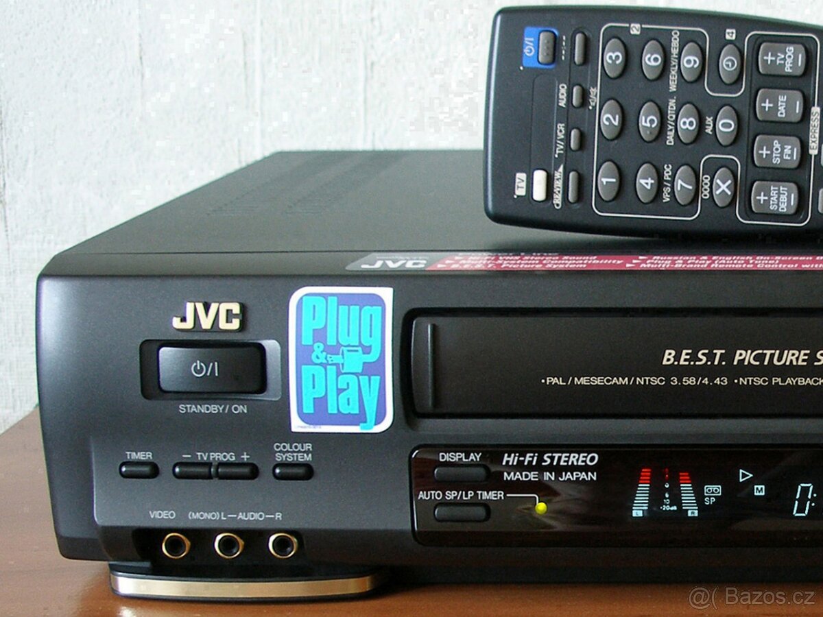 JVC VHS video videorekordér Hifi Stereo 6 hlav - zcela nový - 2