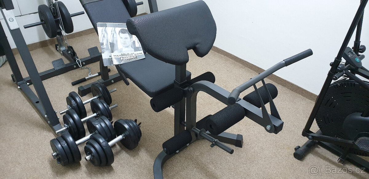 Posilovací lavice HAMMER Solid XP s činkovým setem - 2