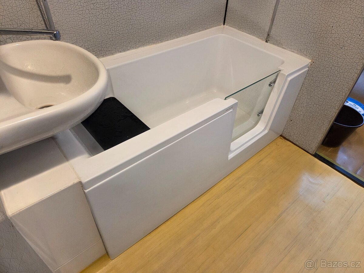 Sedací vana s dvířky 140x70 cm - 2