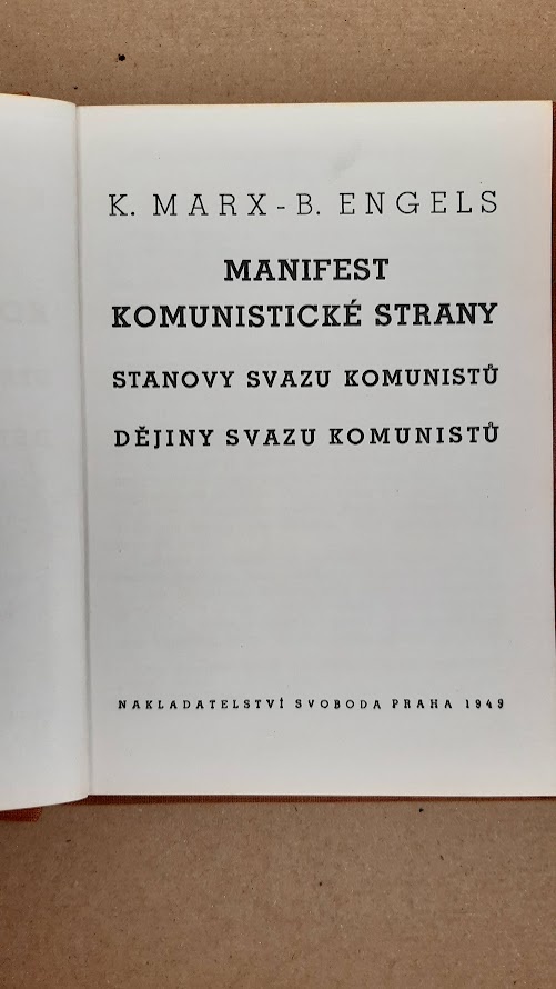 Mnifest komunisticke strany 1949 - 2