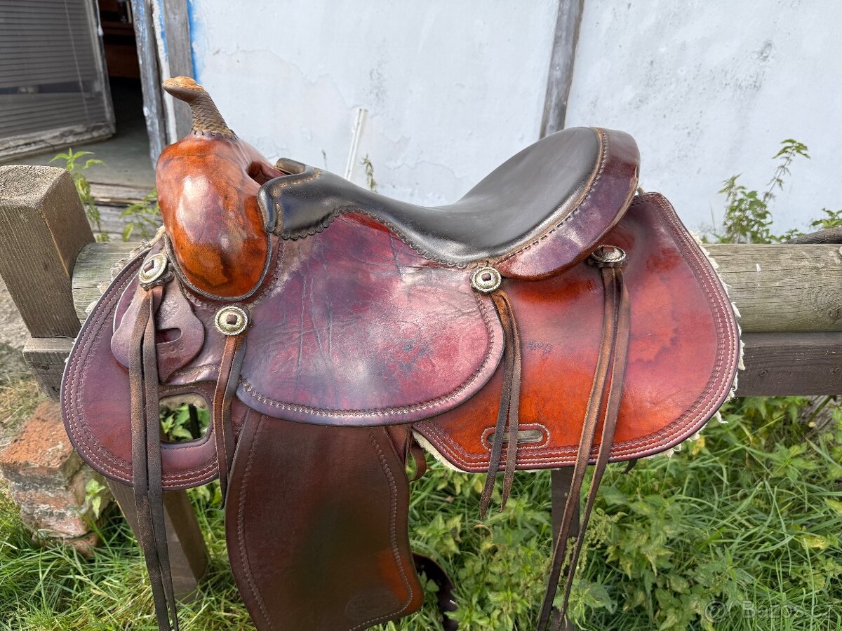 Westernové sedlo pinto - 2