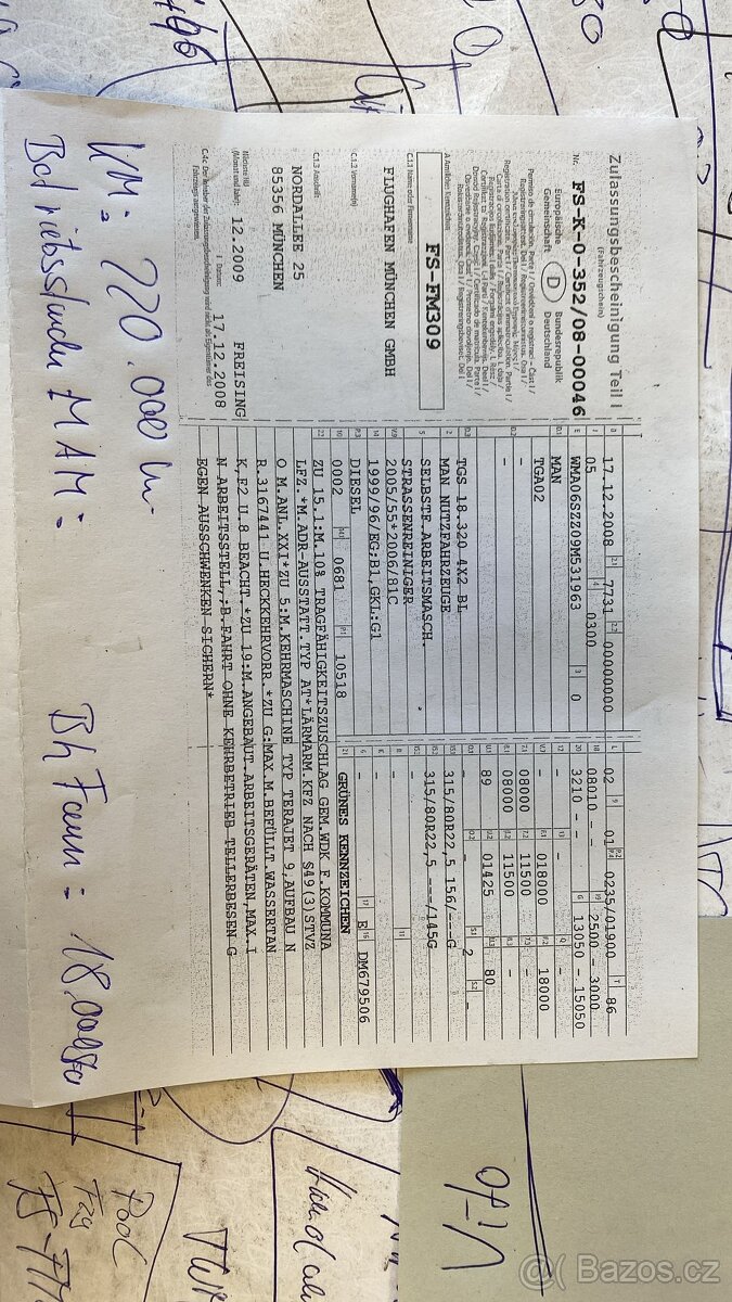 MAN TGA02 zametač - 2