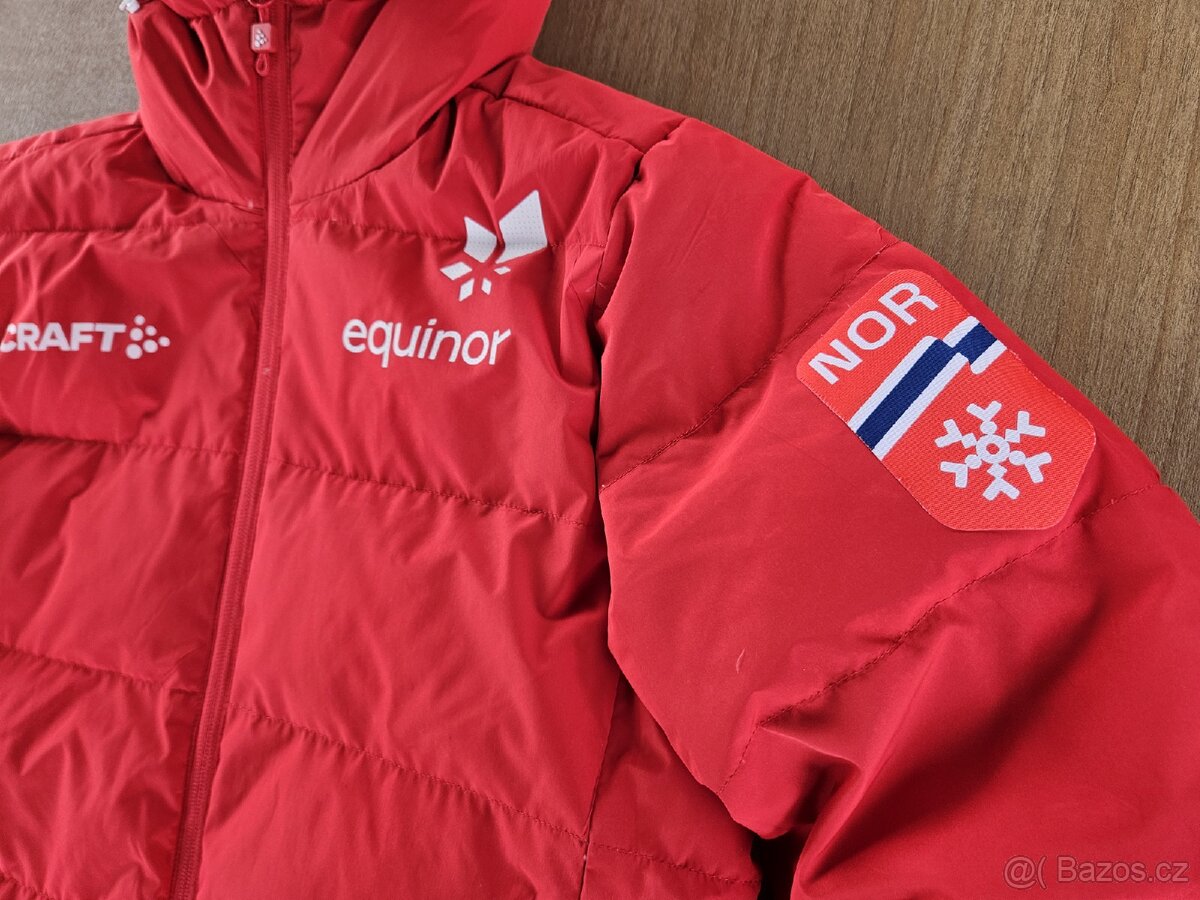 Péřová bunda Craft Norge sky team - 2